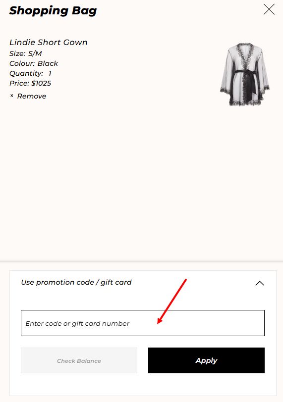 “How to apply a Agent Provocateur promo code”